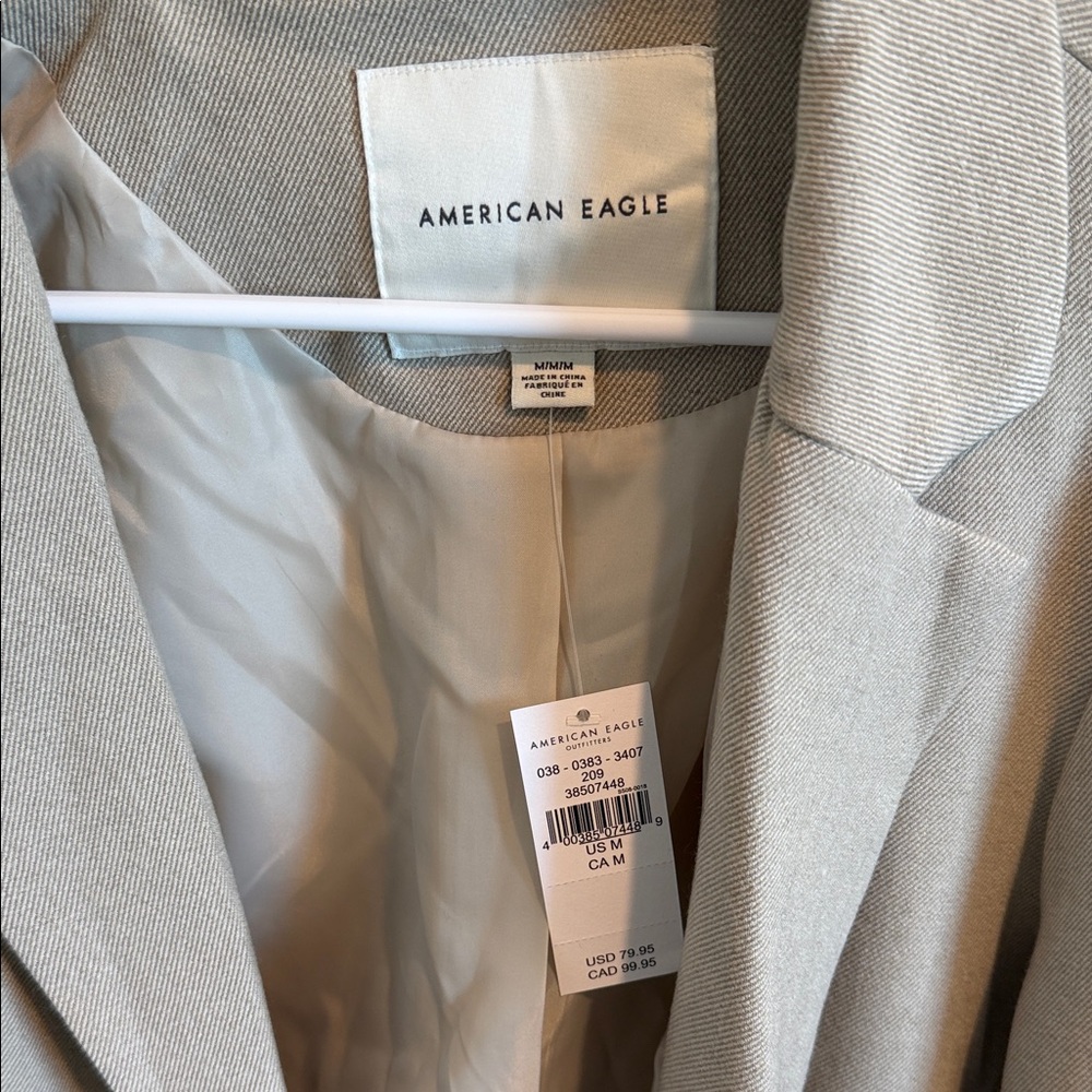 American Eagle Outfitters Women's Light Tan Blazer - Picture 2 of 6